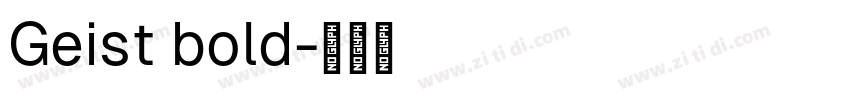 Geist bold字体转换